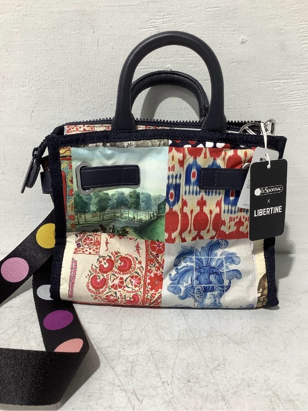 LeSportsac x Libertine NWT $325 Patchwork nylon handbag